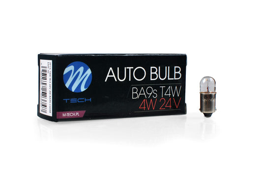 Glühlampe M-TECH T4W BA9s 4W 24V