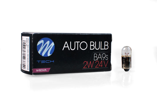 Glühlampe M-TECH T2W BA9s 2W 24V