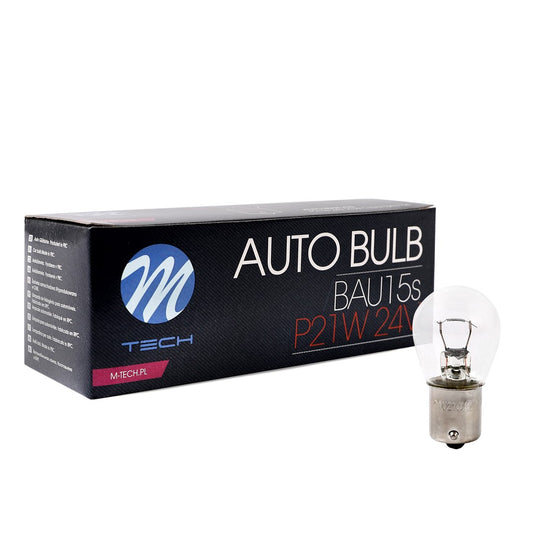 Glühlampe M-TECH BAU15s 21W CLEAR 24V