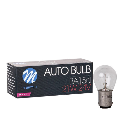 Glühlampe M-TECH BA15d 21W CLEAR 24V