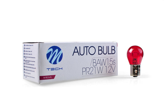 Glühlampe M-TECH PR21W BAW15s 21W RED 12V
