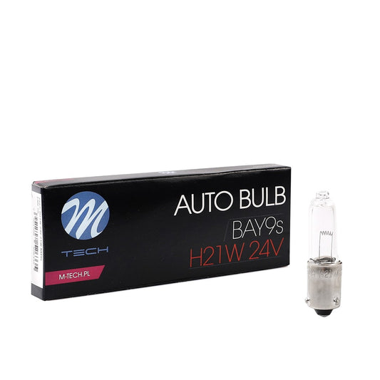 Glühlampe M-TECH H21W 21W BAY9s CLEAR 24V