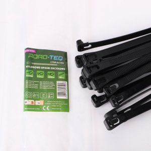 Nylonowe opaski zaciskowe wielokrotnego użytku ROAD-TEQ w:9x1200mm 20szt. czarne