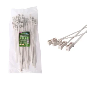 Nylonowe opaski zaciskowe  szybkiego montażu ROAD-TEQ w:7,5x285mm 20szt. szare